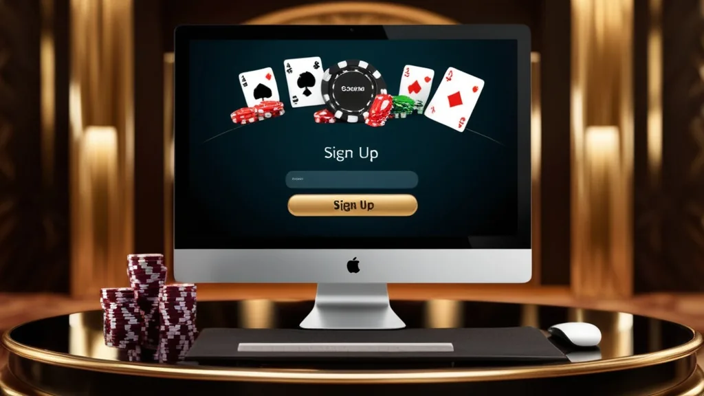 Écran d'inscription Spin Anga avec validation dans une ambiance casino