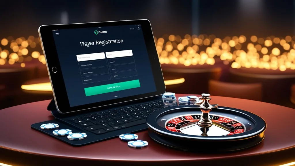 Formulaire d’inscription Spinanga sur fond de casino sombre