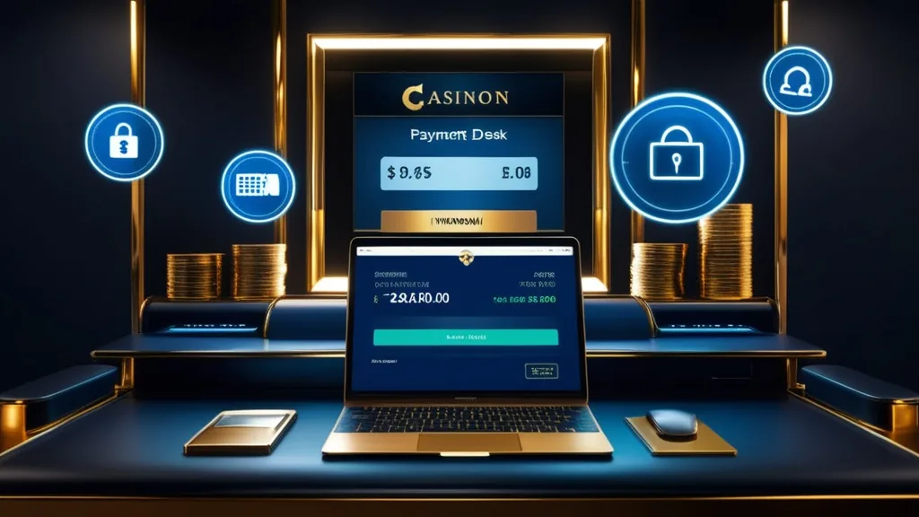 Écran de suivi d’un retrait casino avec ambiance sombre